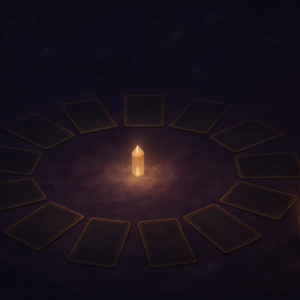 Leitura Anual – Mandala Astrológica com 12 Cartas